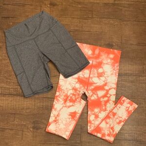 Mono b bike shorts and leggings